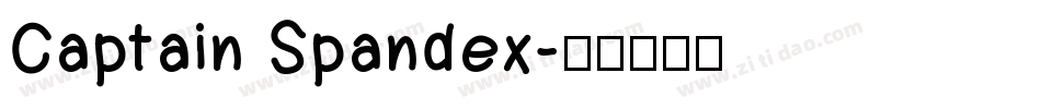 Captain Spandex字体转换